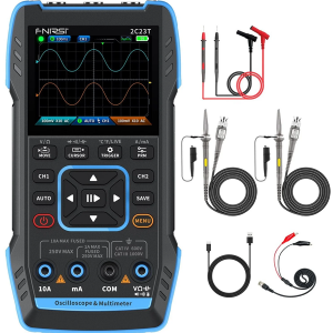 fnirsir-2c23t-handheld-dual-channel-3-in-1-10mhz-50ms-s-oscilloscope-multimeter-dds-function-generator